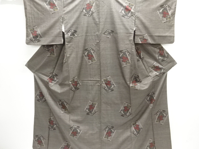 JAPANESE KIMONO / DORO OSHIMA TSUMUGI (5 maruki) / WOVEN BOOK